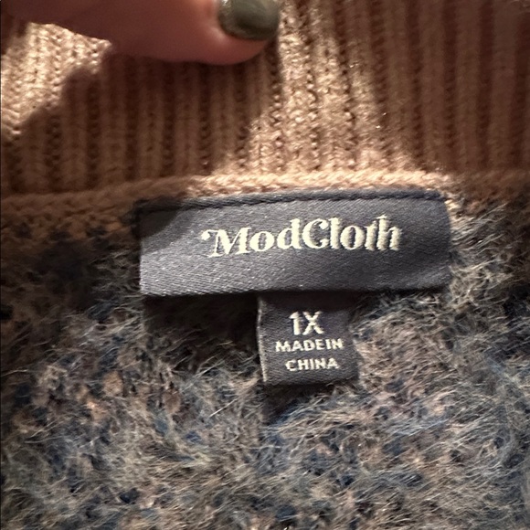 Modcloth A Fuzzy Feeling Oversized
Cardigan Sweater Size 1X - Picture 4 of 5